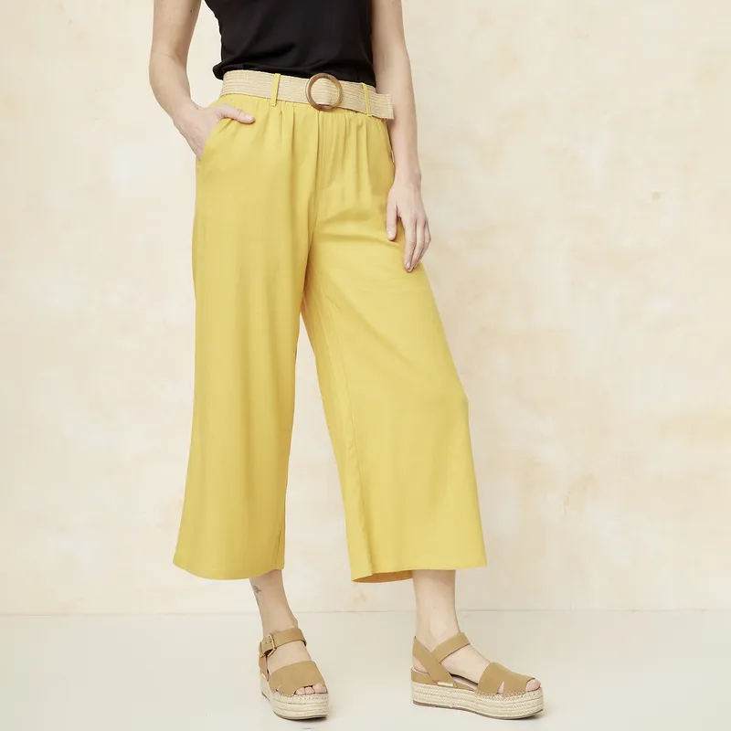 S COCCI - Pantalón Tiro Alto Lino Mujer S.Cocci