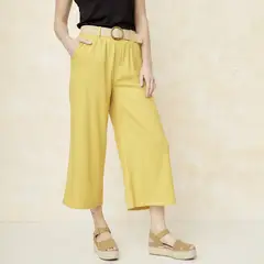 S COCCI - Pantalón Tiro Alto Lino Mujer S.Cocci