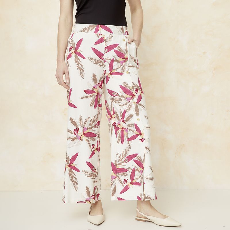 S COCCI - Pantalón Tiro Alto Lino Mujer S.Cocci