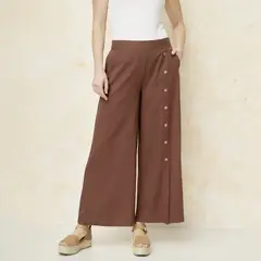 S COCCI - Pantalón Tiro Alto Lino Mujer S.Cocci