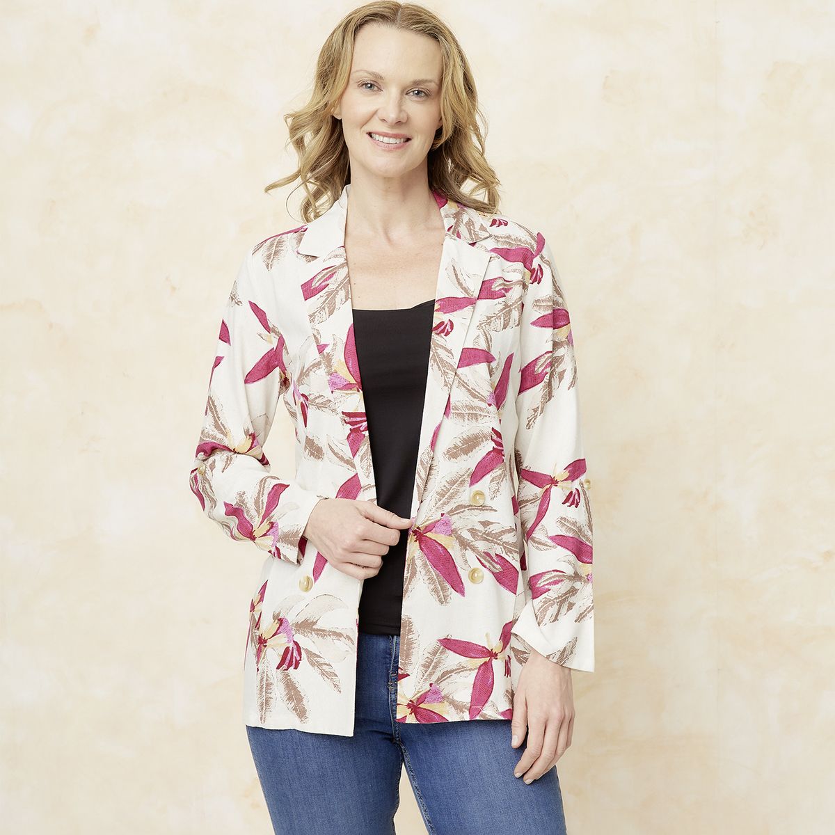 S COCCI - Blazer Lino Viscosa Mujer S Cocci