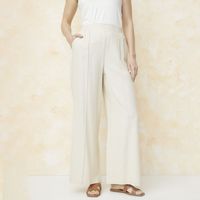 Pantalón Tiro Alto Lino Mujer S.Cocci