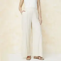 S COCCI - Pantalón Tiro Alto Lino Mujer S.Cocci