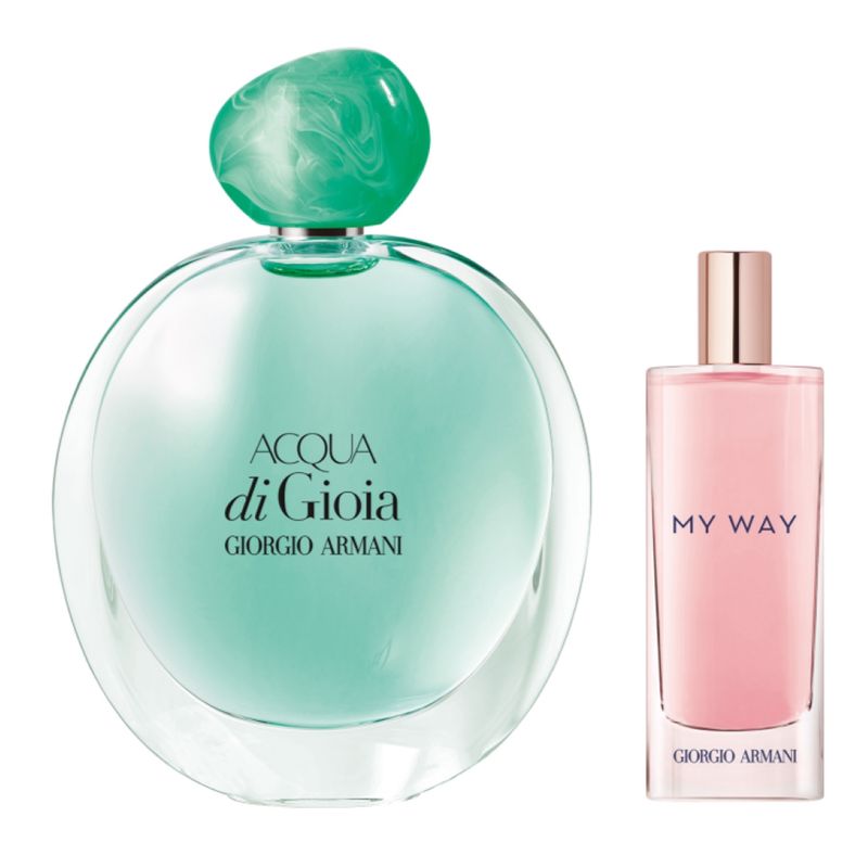 GIORGIO ARMANI - Set Perfume Mujer Acqua di Gioia Eau de Parfum 100ml + My Way Eau de Parfum 15ml Giorgio Armani