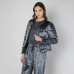 SINGOLARE - Chaqueta Velour Mujer