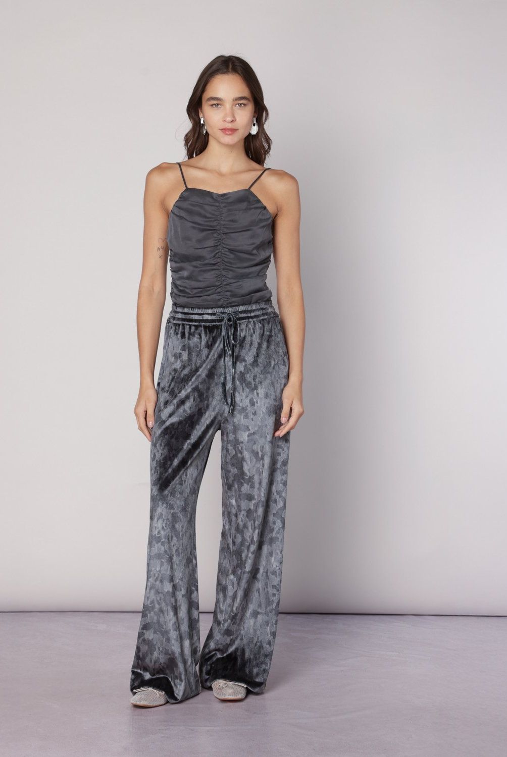 SINGOLARE - Pantalon Velour Mujer Singolare