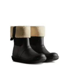 HUNTER - Sherpa Enrollable Bota Mujer Negro
