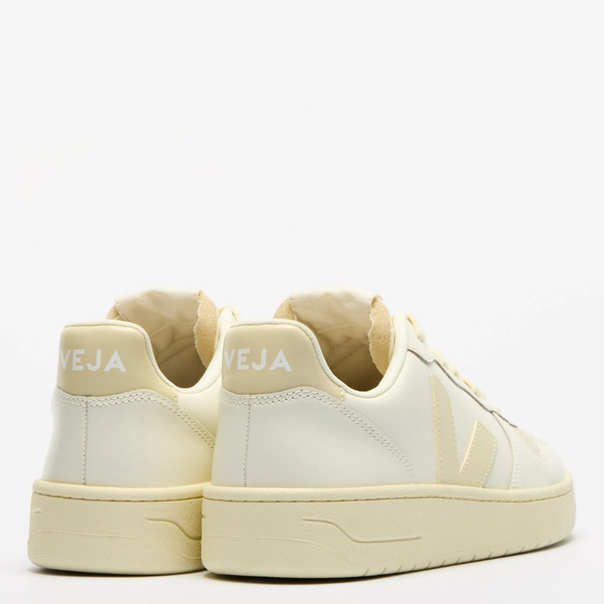 VEJA - V-10 Pure Calcaire Zapatilla Urbana Mujer Cuero Blanco Veja