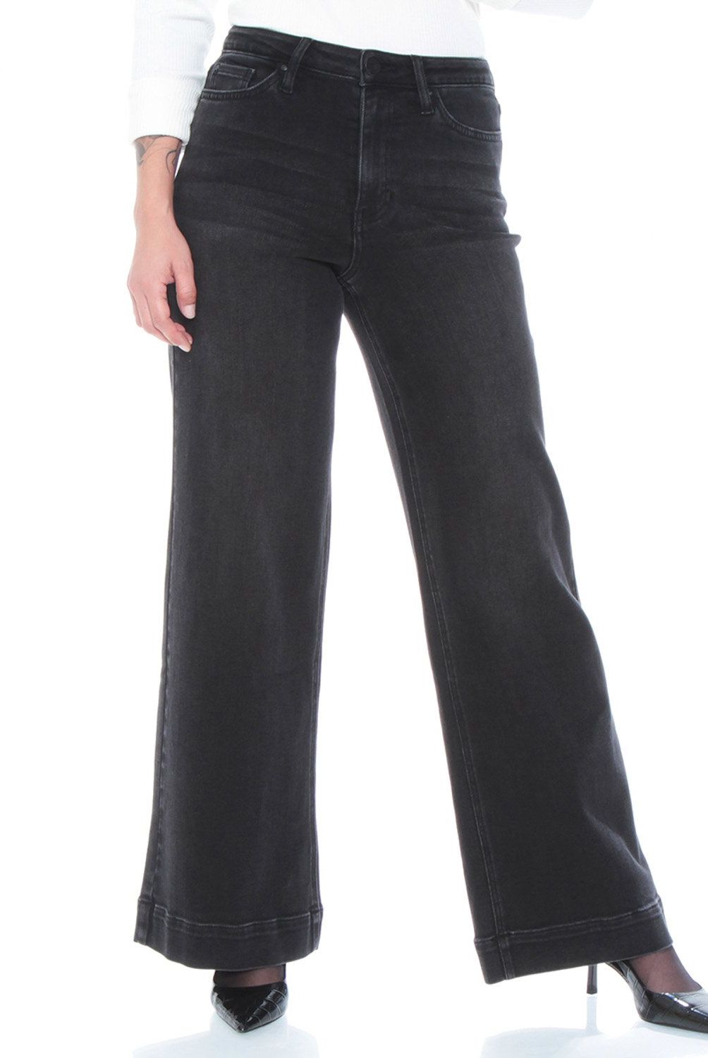 WADOS - Jeans Wide Leg Tiro Alto Mujer Wados