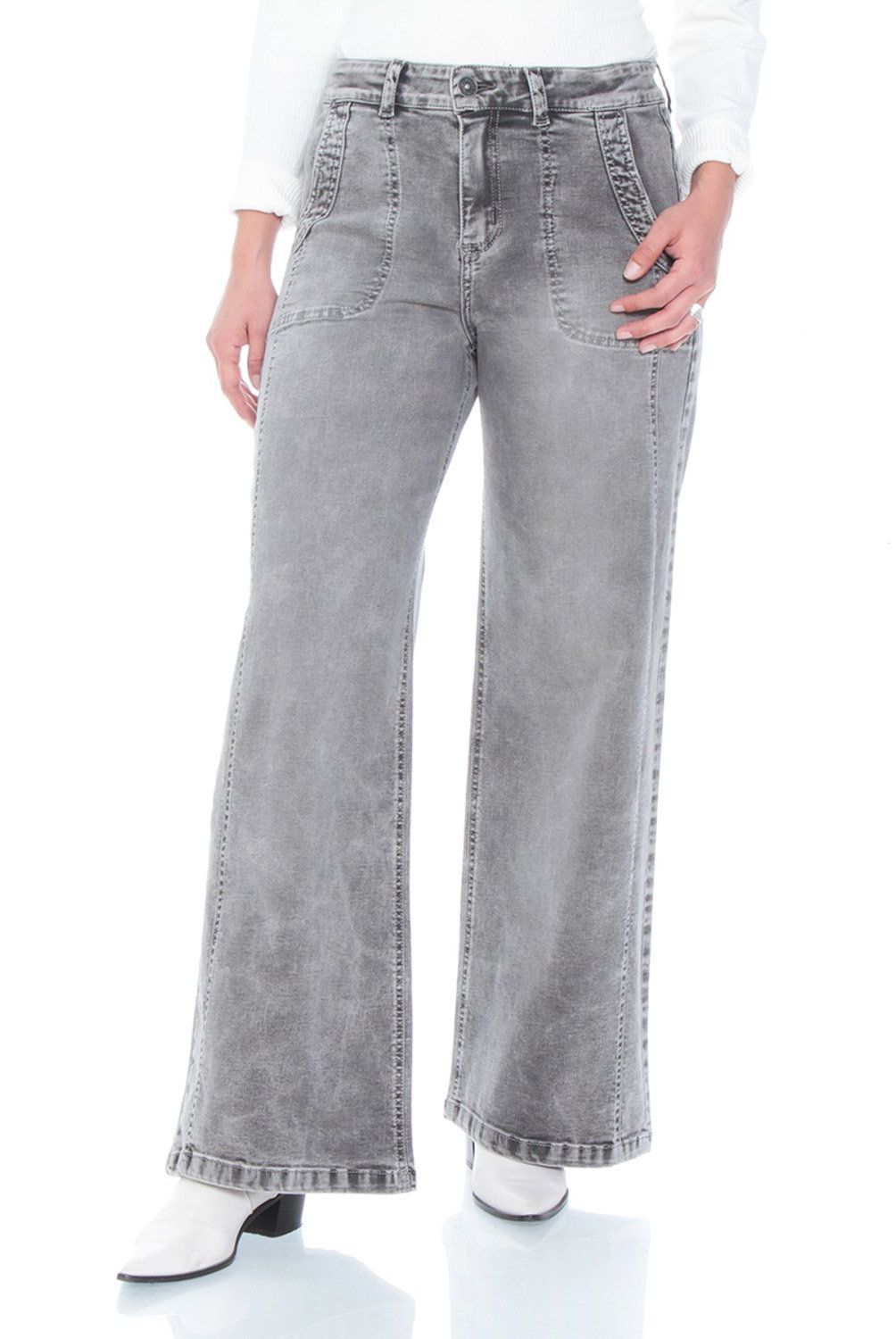WADOS - Jeans Cargo Tiro Alto Mujer Wados