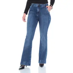 WADOS - Jeans Flare Tiro Alto Mujer