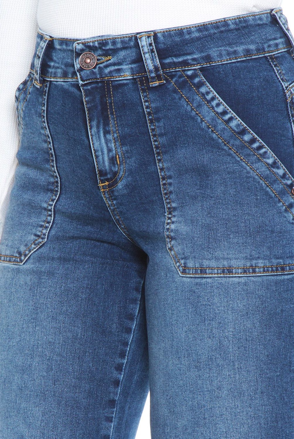 WADOS - Jeans Cargo Tiro Alto Mujer Wados