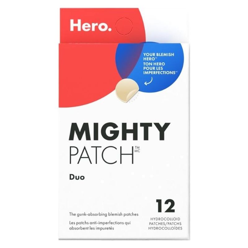 HERO - Parche acné con Hidrocoloide Mighty Patch Duo Hero Parches