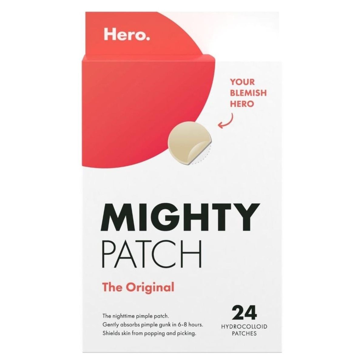 HERO - Parche acné con Hidrocoloide Mighty Patch Original Hero Parches