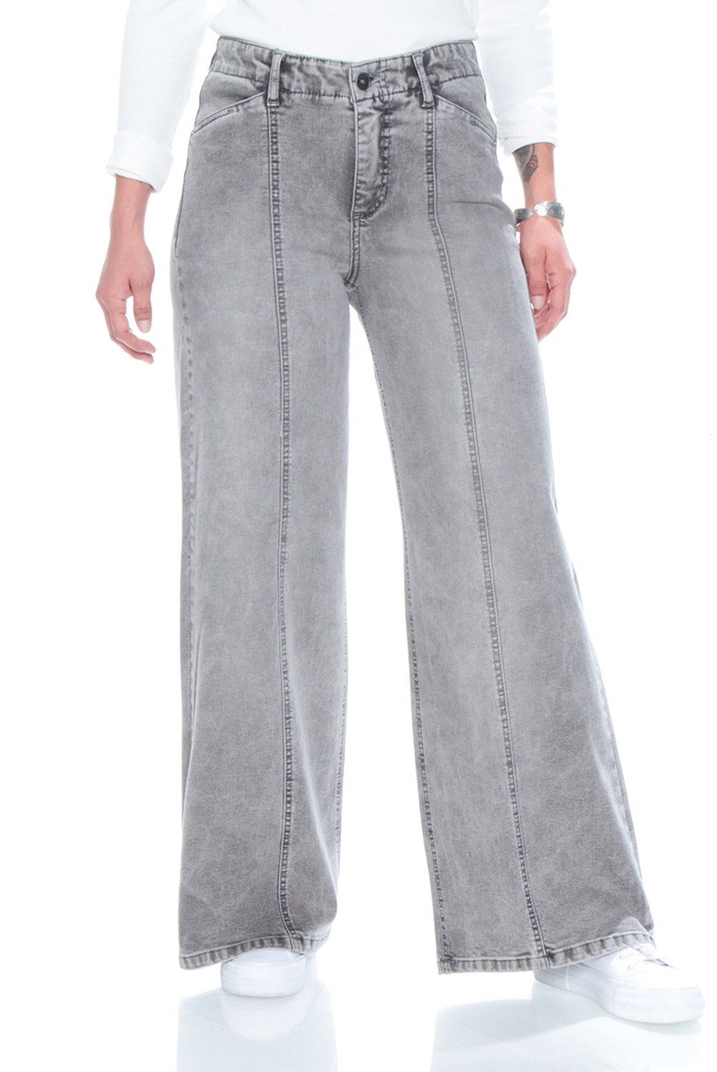 WADOS - Jeans Wide Leg Tiro Alto Mujer Wados