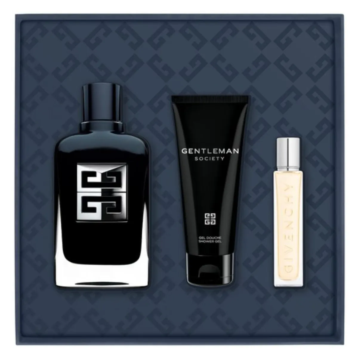 GIVENCHY - Set Perfume Hombre Gentleman Society Eau de Parfum 100ml + Gel de ducha 75ml + Travel Size 12,5ml Givenchy