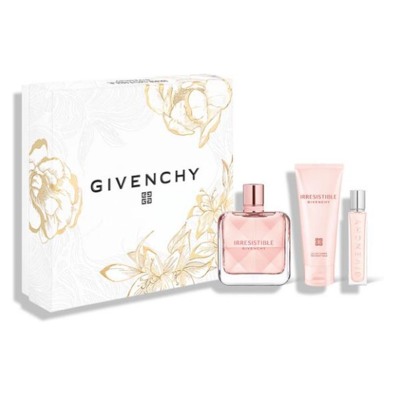 GIVENCHY - Set Fragancia Femenina Irresistible EDP 80ml + Crema corporal 75ml + Perfumero viajero 12,5ml Givenchy