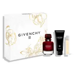 GIVENCHY - Set Fragancia Femenina Mujer L´interdit EDP Rouge 80ml + Crema Corporal 75ml + Perfume viajero 12,5ml