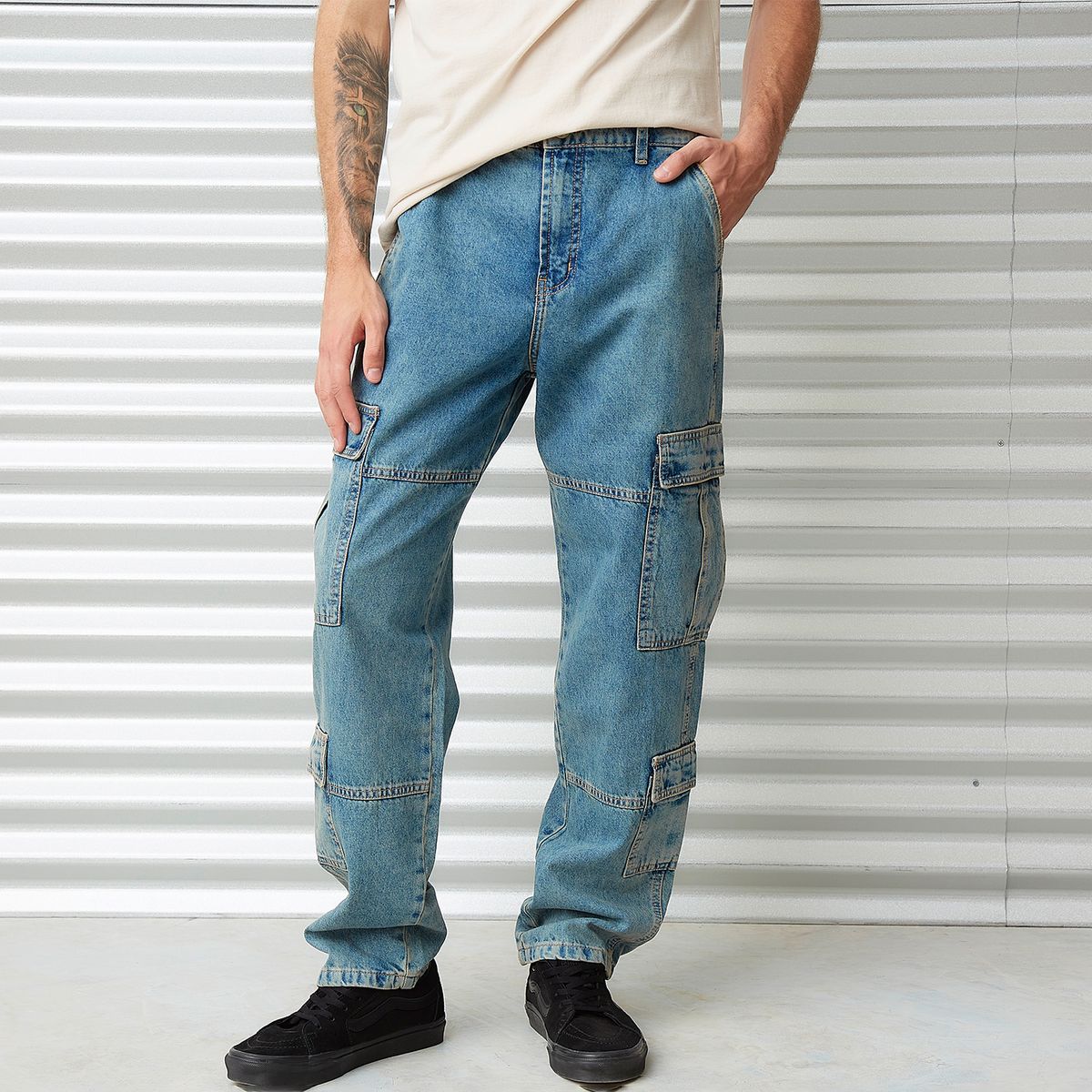 AMERICANINO - Jeans Cargo Hombre Americanino