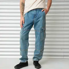 AMERICANINO - Jeans Cargo Americani Azul 44