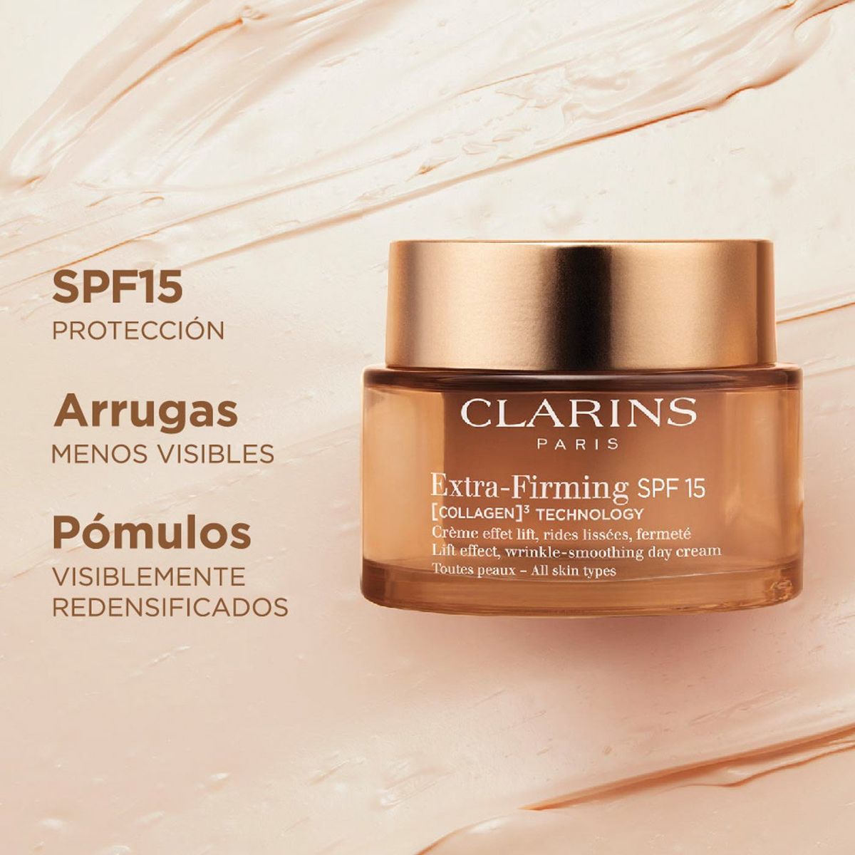 CLARINS - Extra Firming Crema de Día para todo tipo de tiel  SPF15 50Ml