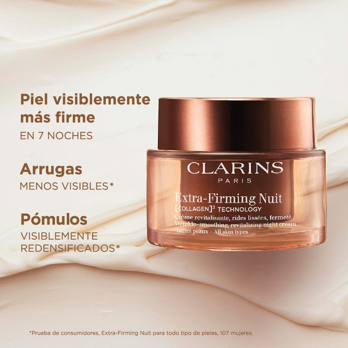 CLARINS - Extra Firming Crema de Noche piel seca 50Ml