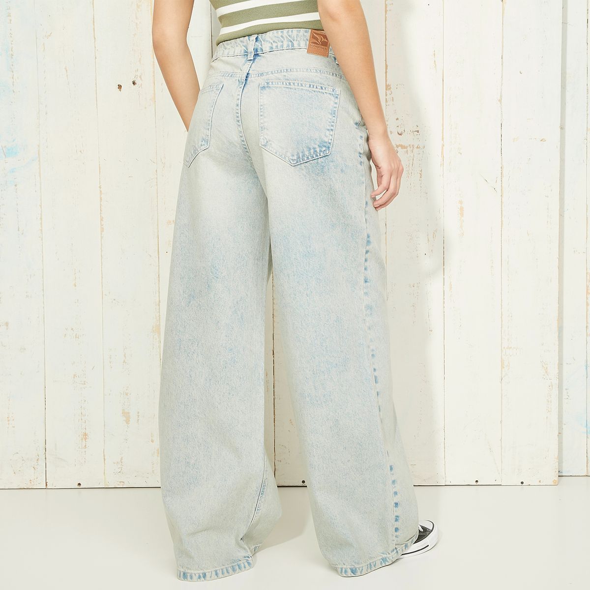DOO AUSTRALIA - Jeans Wide Leg Tiro Medio Mujer Doo Australia