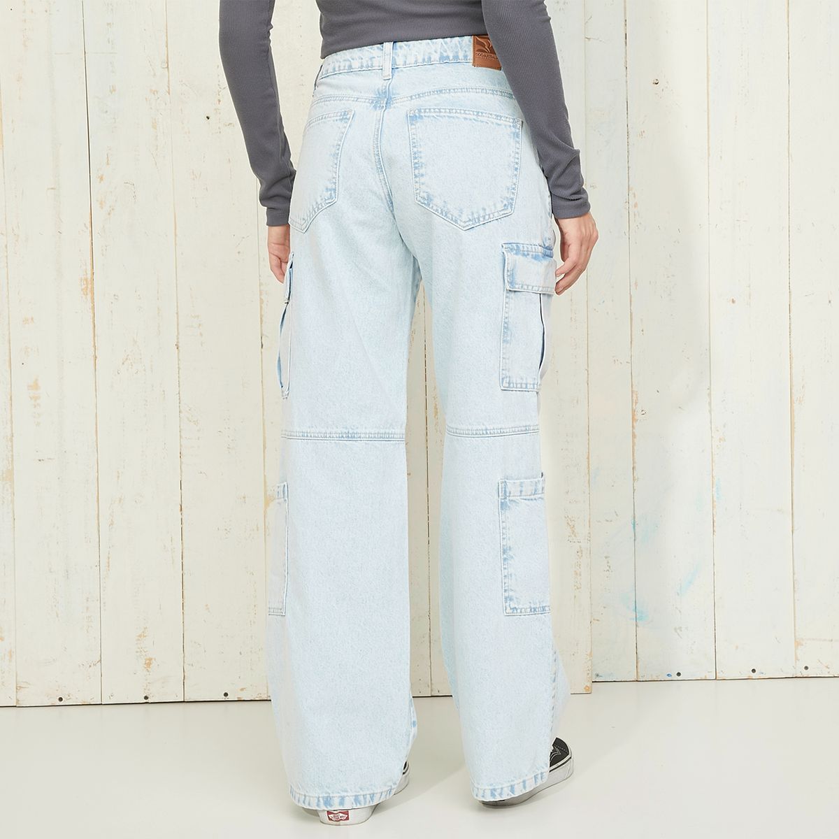 DOO AUSTRALIA - Jeans Cargo Tiro Medio Mujer Doo Australia