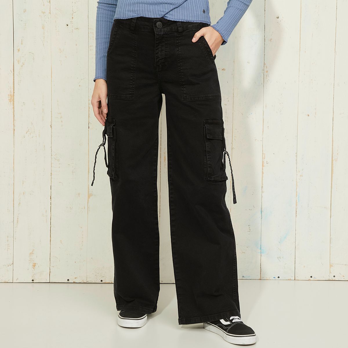 DOO AUSTRALIA - Jeans Wide Leg Tiro Medio Mujer Doo Australia