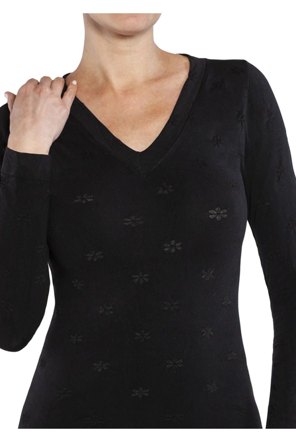 MONARCH - Polera Diseno Escote V Mujer Monarch