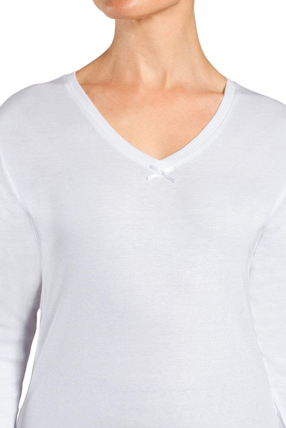 MONARCH - Camiseta Algodon V M.Larga Mujer Monarch