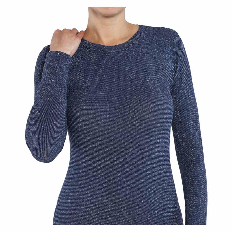 MONARCH - Polera Lurex Escote Polo Mujer Monarch