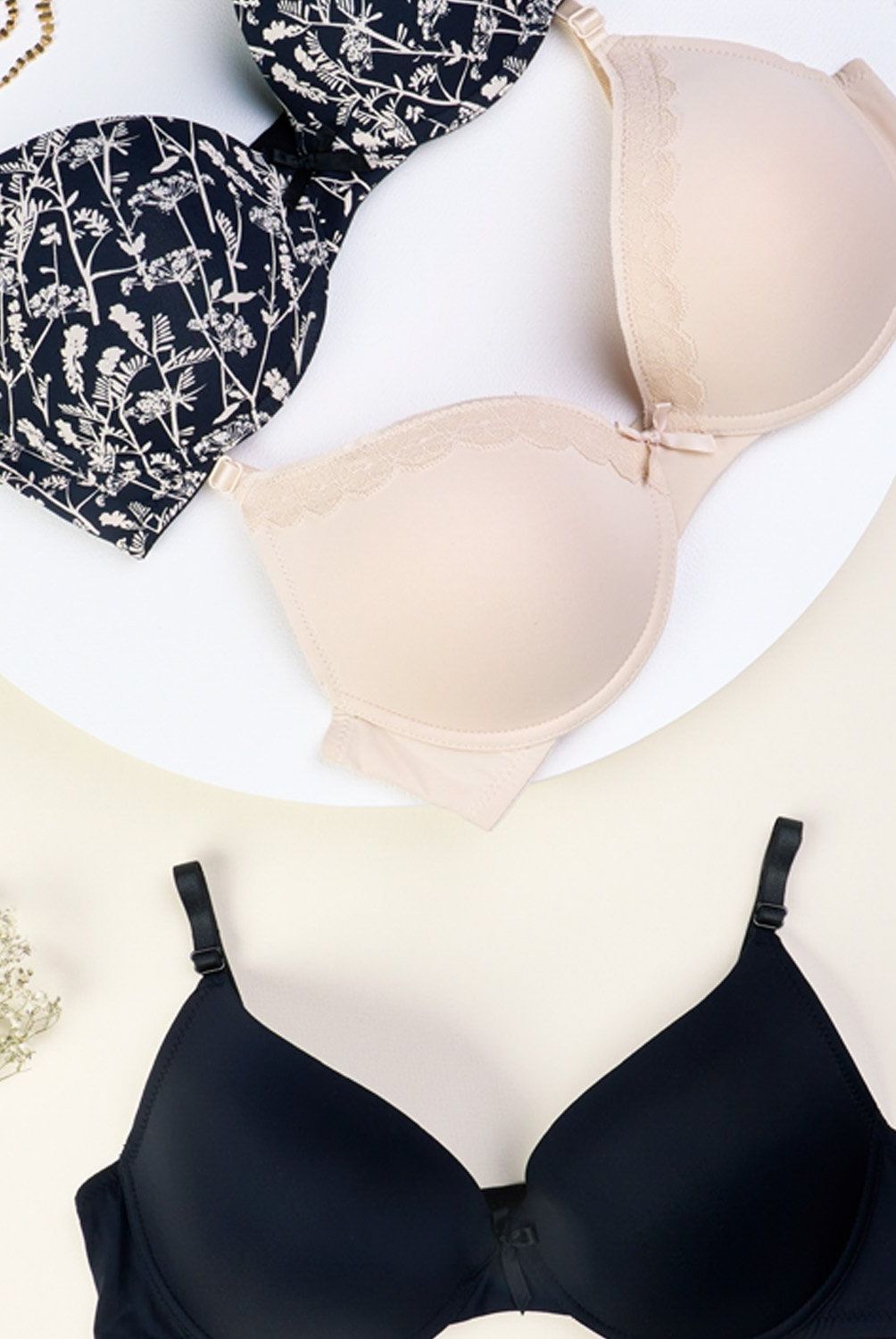 INTIME - Pack de 3 Sostenes Copa B Mujer Intime