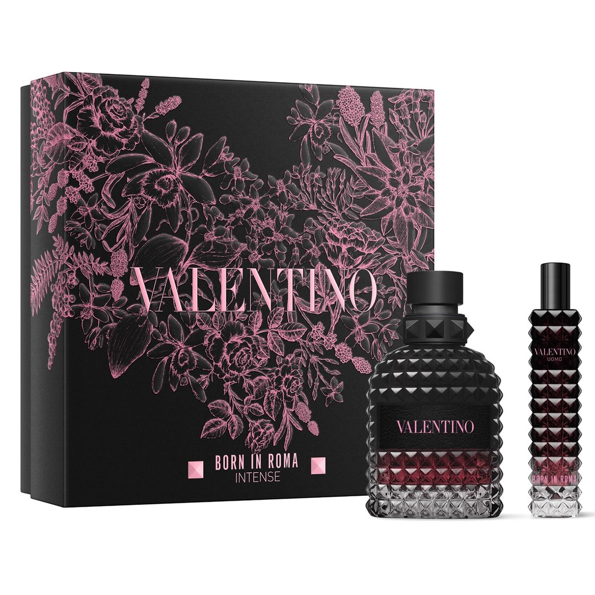 VALENTINO - Set Perfume Hombre Born In Roma Intense Uomo Eau de Parfum 50ml + 15ml Valentino