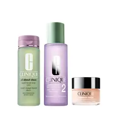CLINIQUE - Set 3 Pasos Piel 2: Mixta-Seca