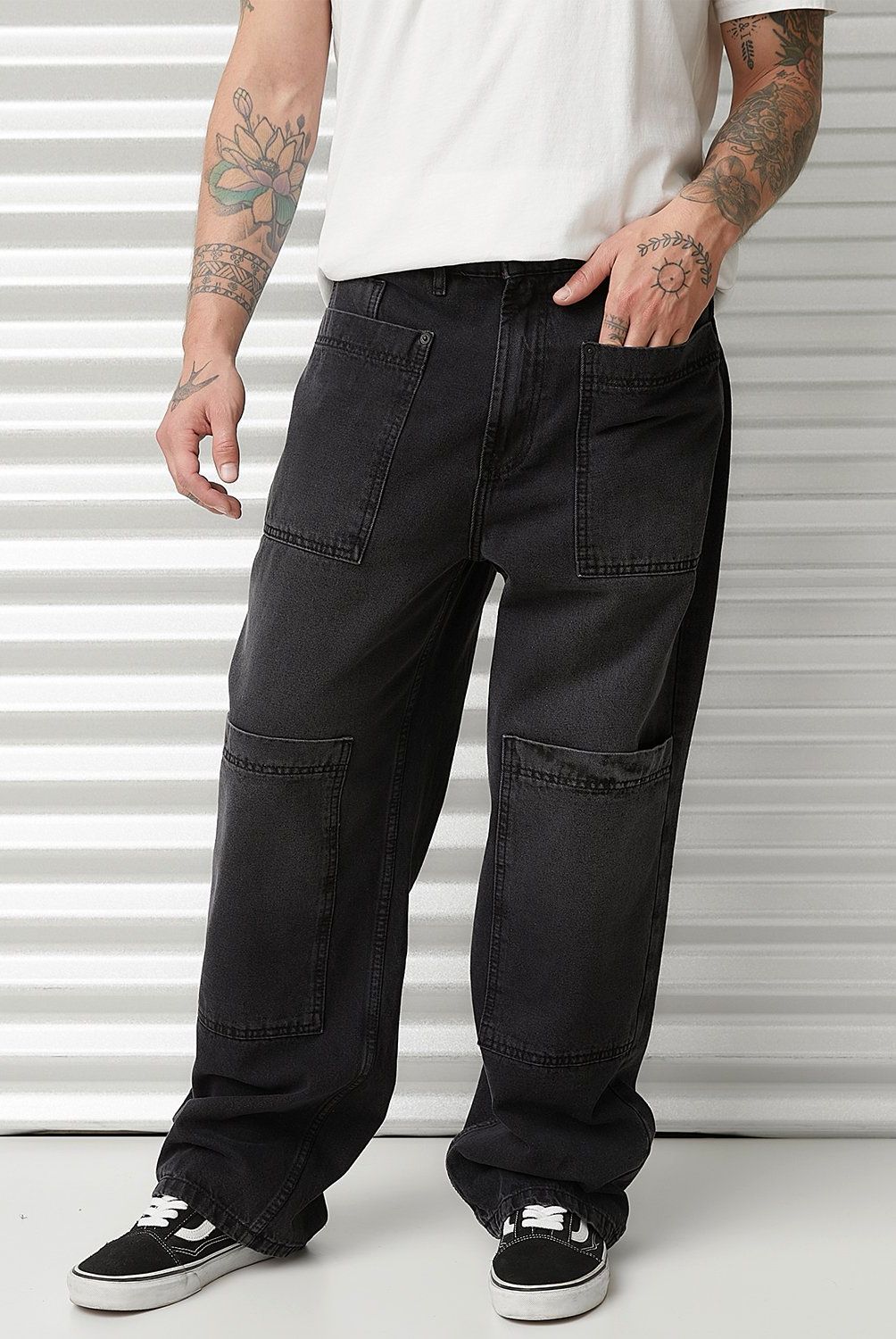 AMERICANINO - Jeans Baggy Cargo Pinzas Hombre Americanino