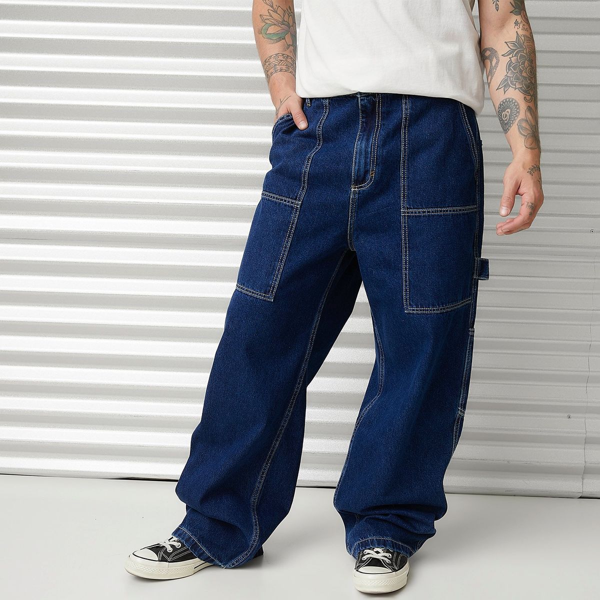 AMERICANINO - Jeans Carpintero Loose Fit Hombre Americanino