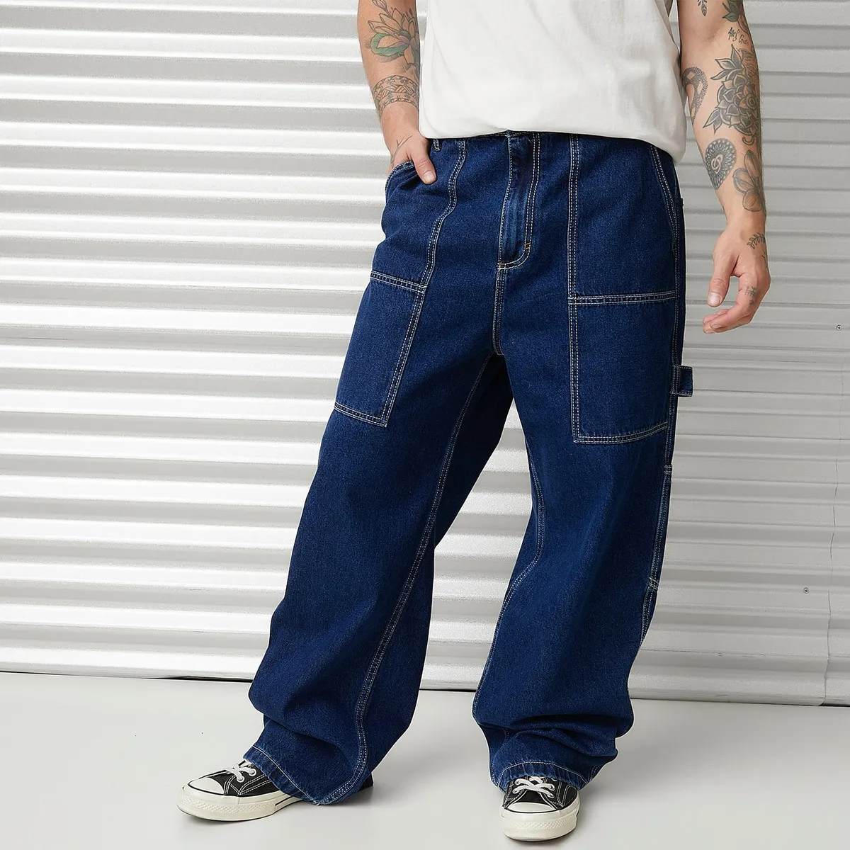 AMERICANINO - Jeans Carpintero Loose Fit Hombre Americanino