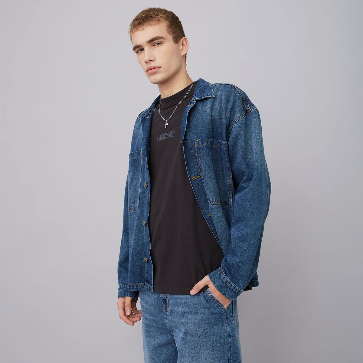 AMERICANINO - Chaqueta Sobrecamisa Hombre Americanino