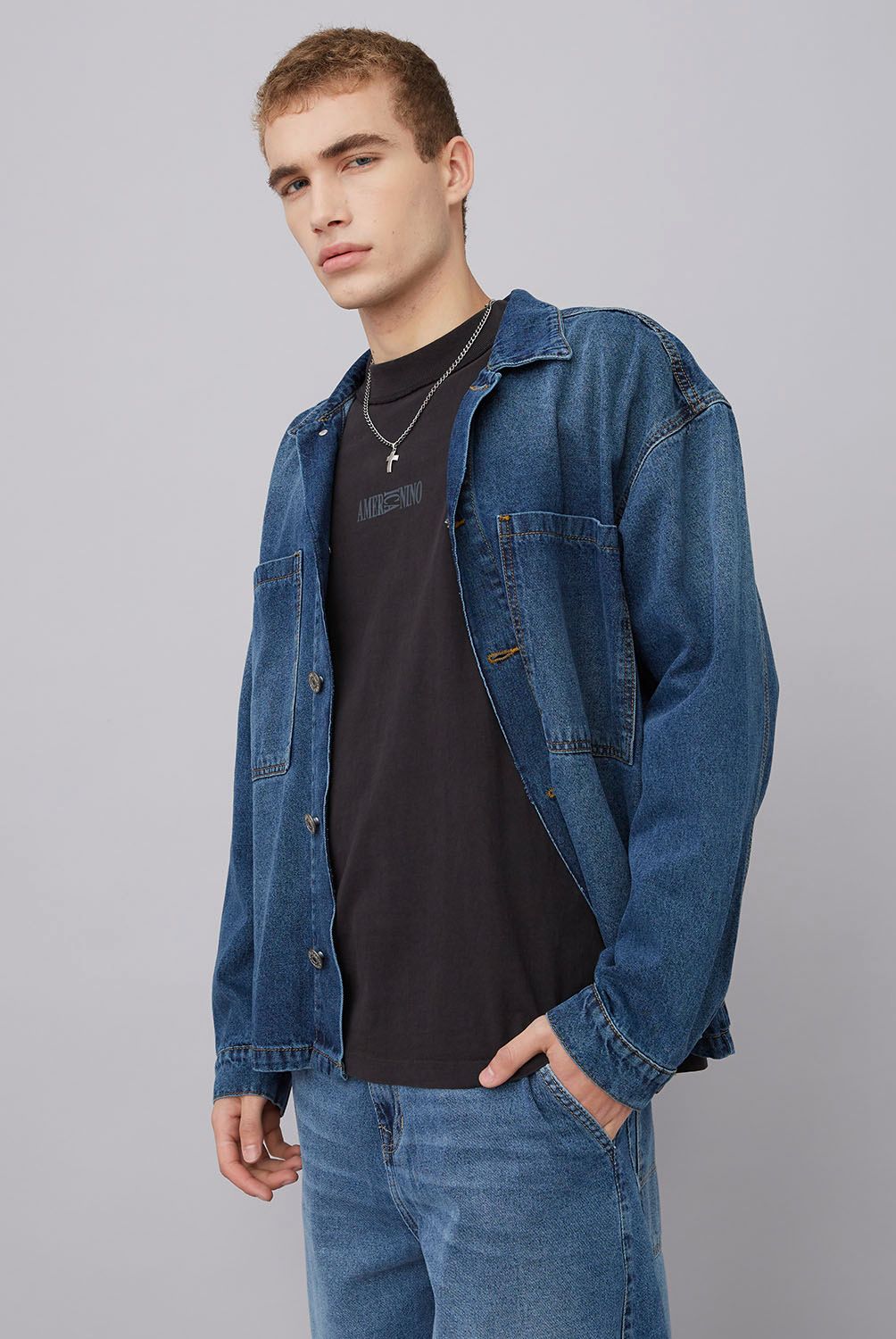 AMERICANINO - Chaqueta Sobrecamisa Hombre Americanino