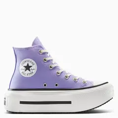 CONVERSE - Chuck Taylor All Star Lift Double Stack Zapatilla Urbana Mujer Morado