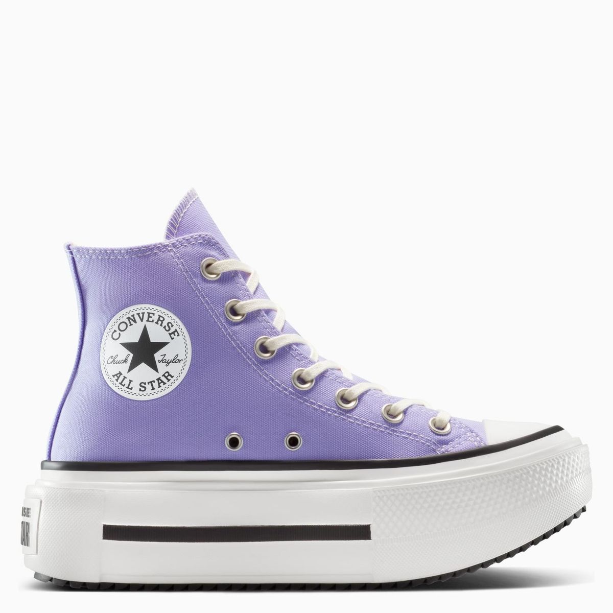CONVERSE - Chuck Taylor All Star Lift Double Stack Zapatilla Urbana Mujer Morado Converse