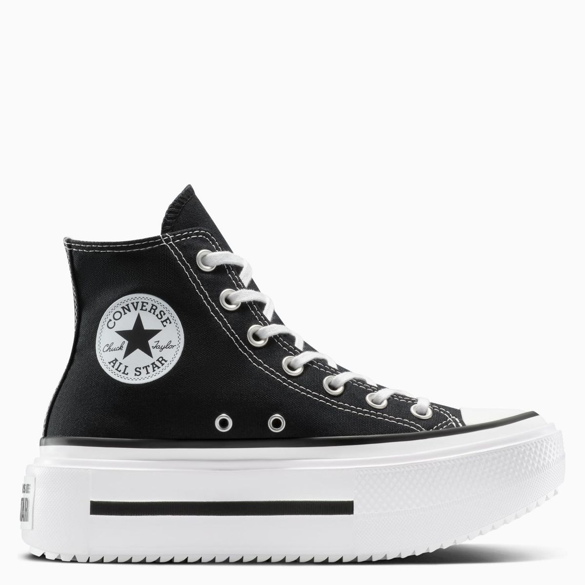 CONVERSE - Chuck Taylor All Star Lift Double Stack Zapatilla Urbana Mujer Negro Converse
