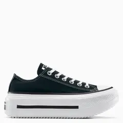 CONVERSE - Chuck Taylor All Star Lift Double Stack Zapatilla Urbana Mujer Negro