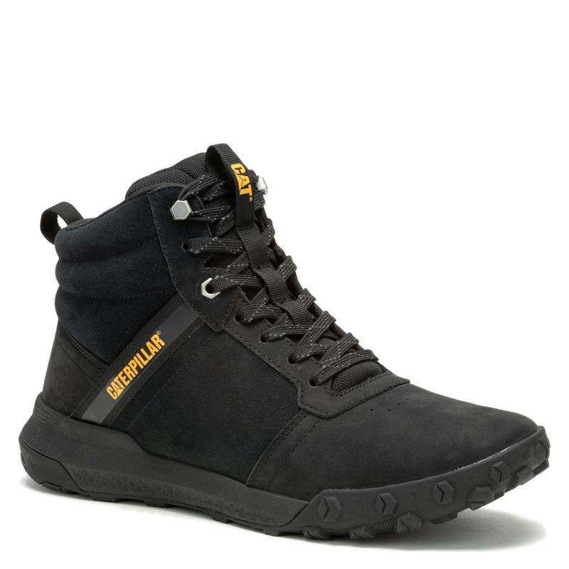 CAT - Hex Ready Mid Botín Hombre Cuero Negro Cat