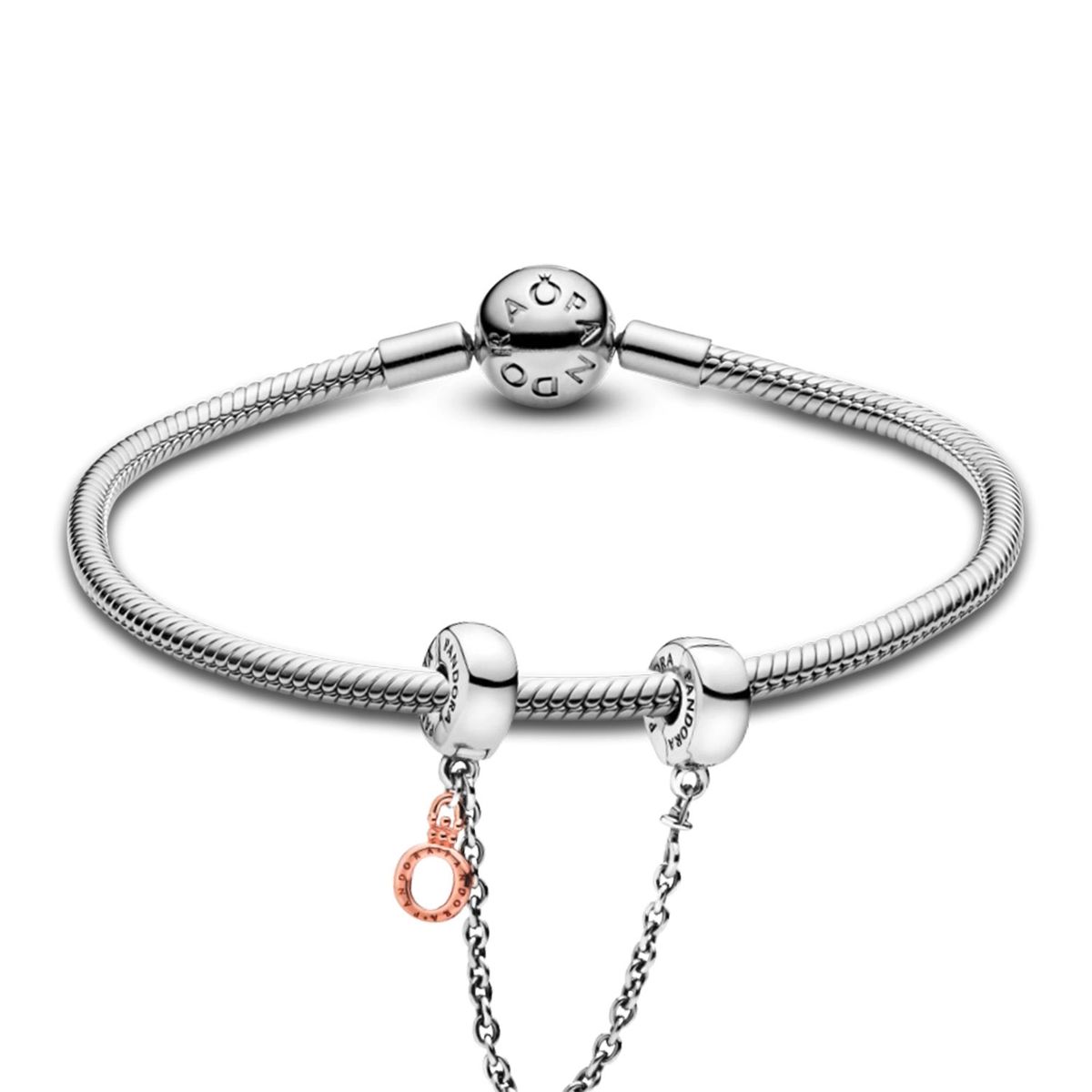 PANDORA - Brazalete Gift Set Cadena De Seguridad  Mujer Pandora