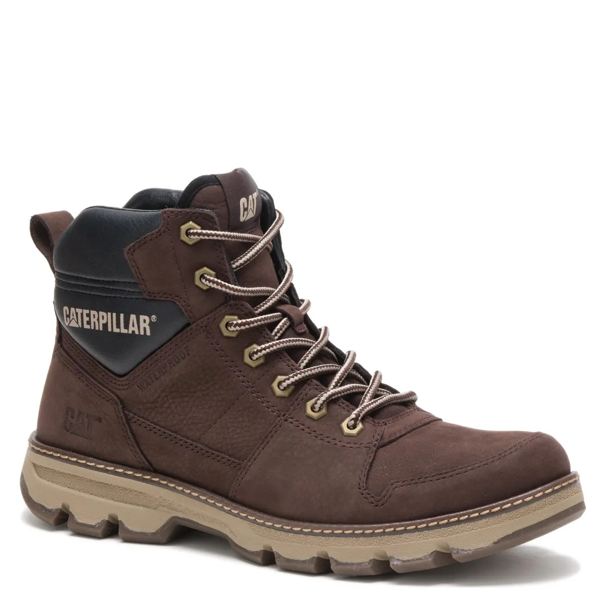 CAT - Meridian Wp Botín Hombre Cuero Café Cat