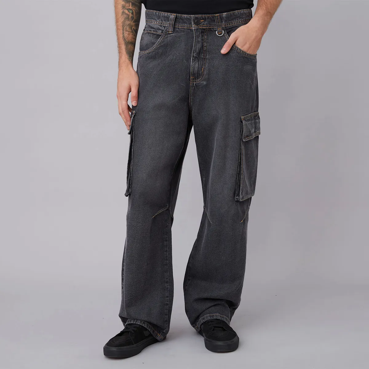 AMERICANINO - Jeans Fit Balloon Presilla Hombre Americanino