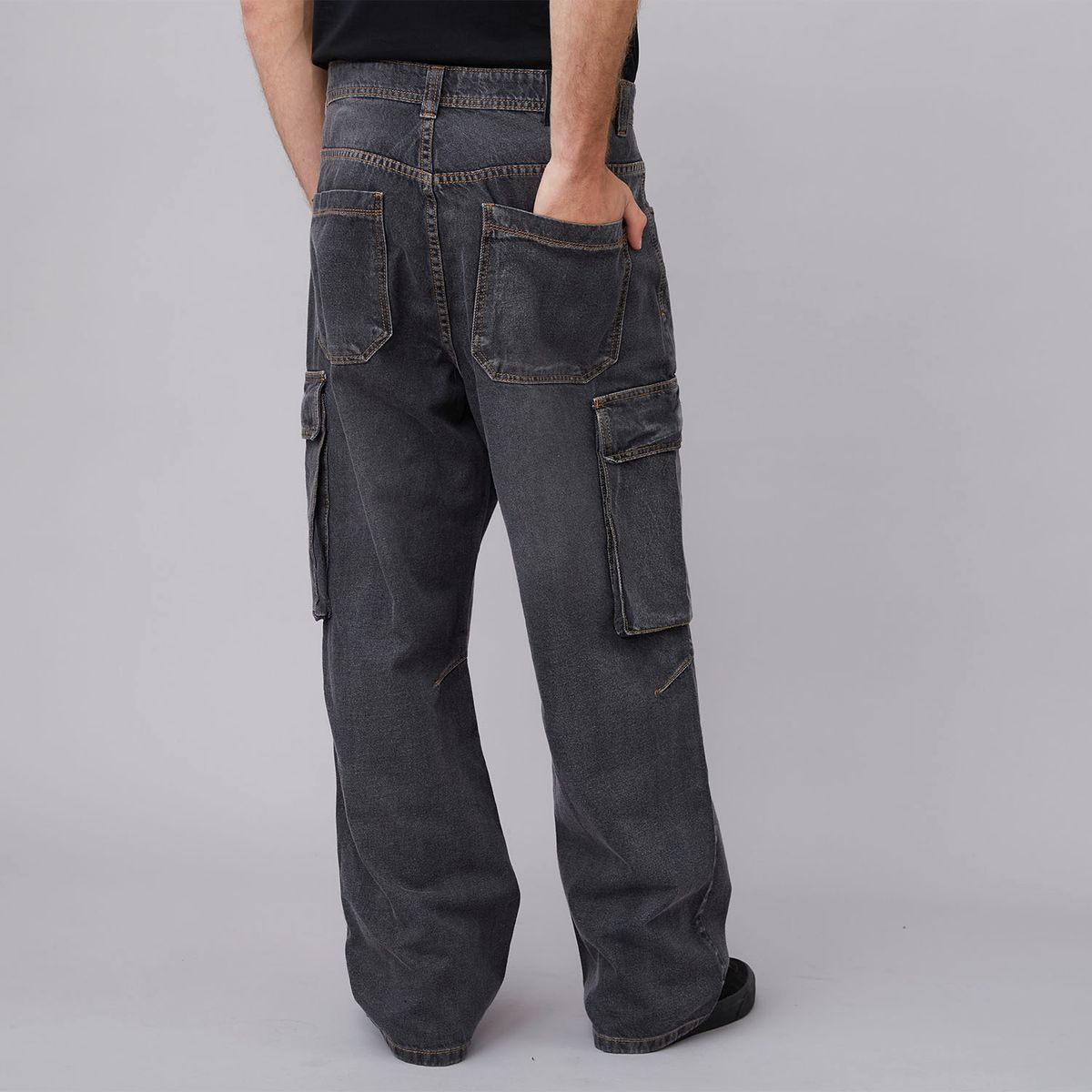 AMERICANINO - Jeans Fit Balloon Presilla Hombre Americanino