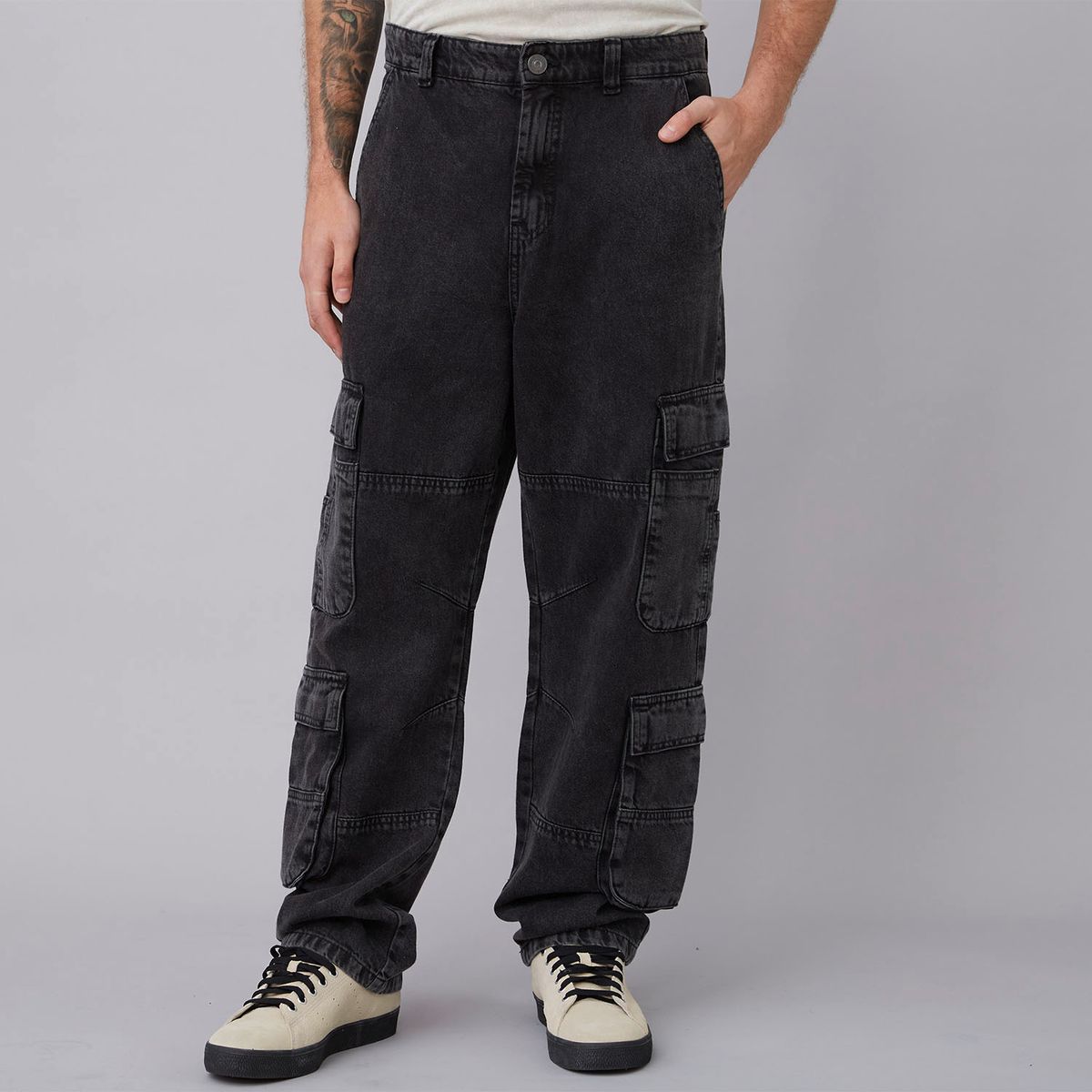 AMERICANINO - Jeans Multipocket Pinzas Loose Fit Hombre Americanino
